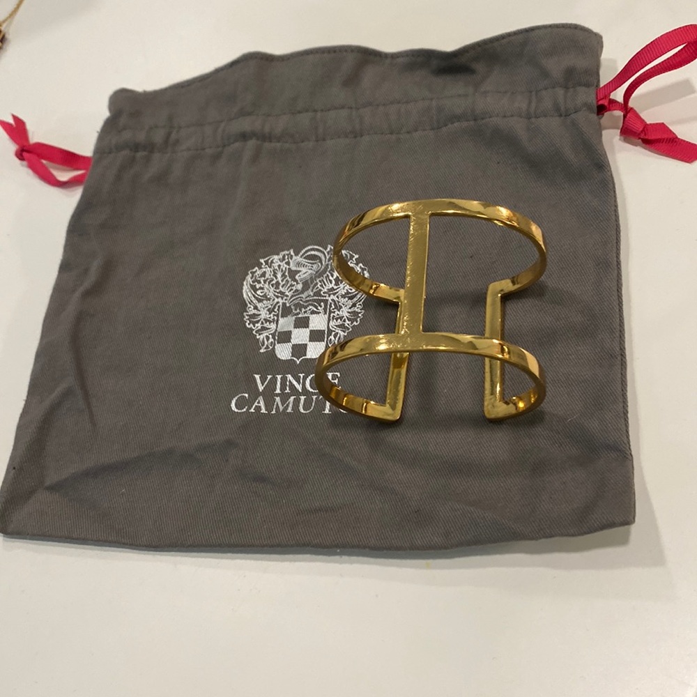 Vince Camuto large gold cuff